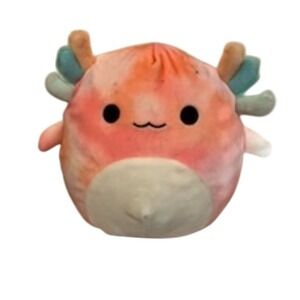Squishmallows Axolotl Tie-Dye Plush Toy Medium 14-24" Askel soft stuffed animal